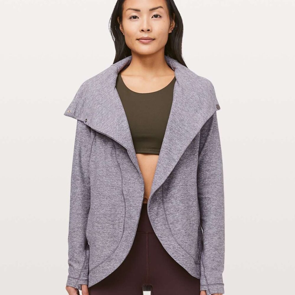 Lululemon Rulu Rally Wrap - Size 10 - Heathered Graphite Purple